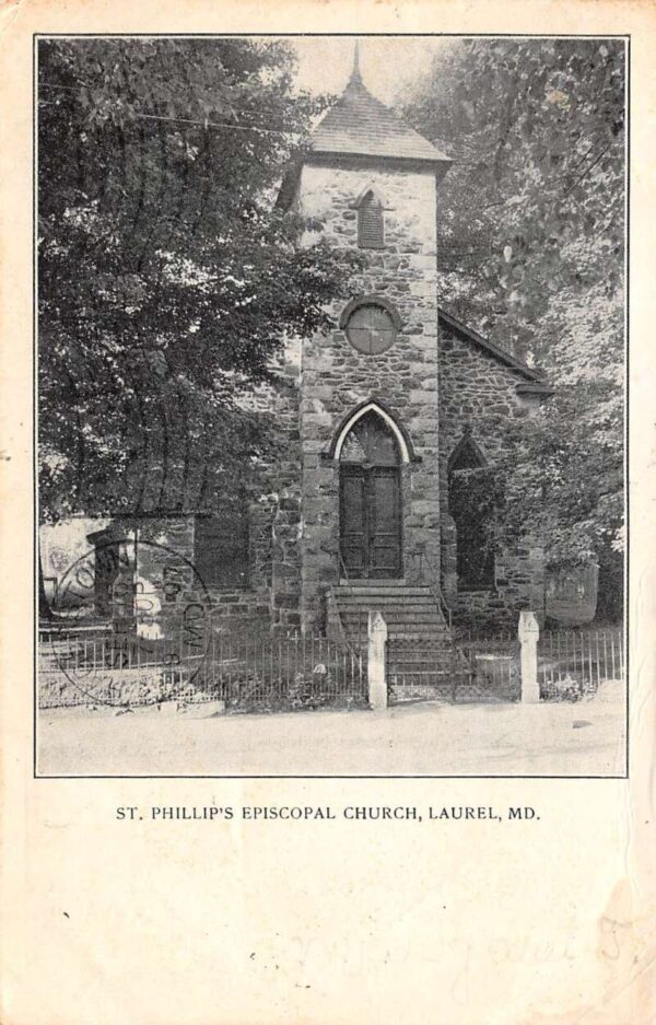 Laurel Maryland St Phillips Episcopal Church Vintage Postcard AA85410