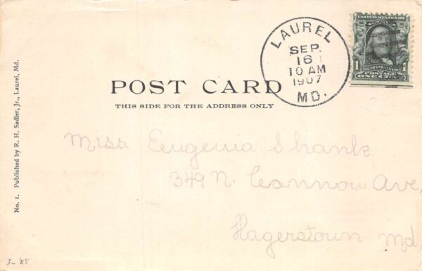 Laurel Maryland St Phillips Episcopal Church Vintage Postcard AA85410 - Image 2