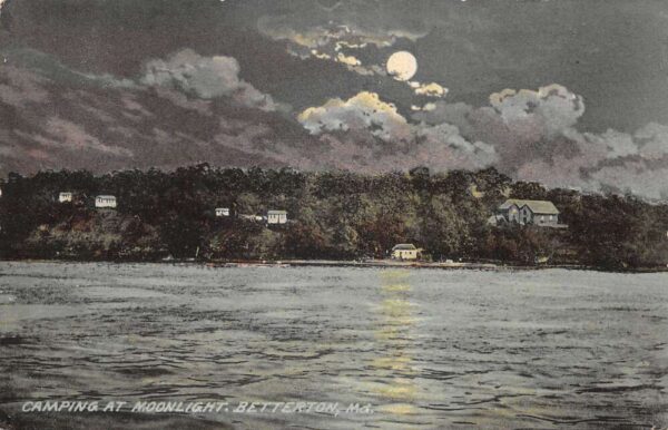 Betterton Maryland Camping at Moonlight Scenic View Vintage Postcard AA85411