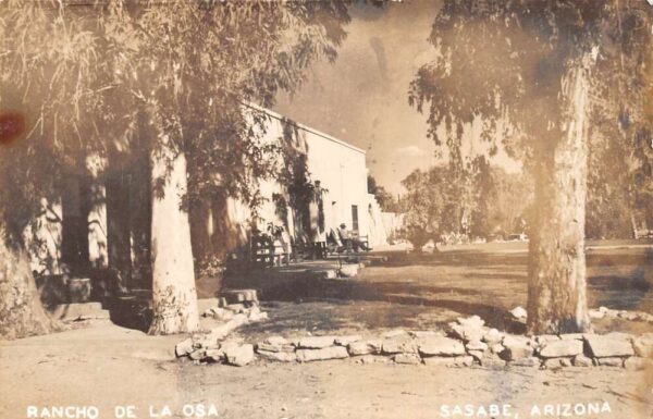 Sasabe Arizona Rancho de La Osa Real Photo Vintage Postcard AA85486