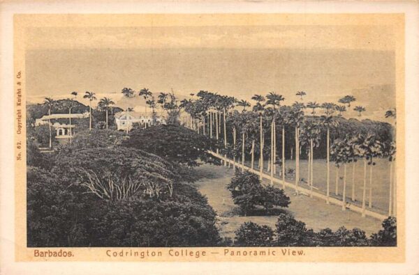 Barbados Codrington College Panoramic View Vintage Postcard AA85504
