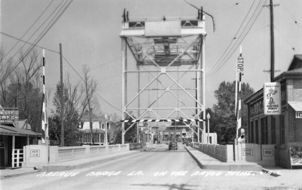 Breaux Bridge Louisiana on the Bayou Teche Real Photo Vintage Postcard AA85511
