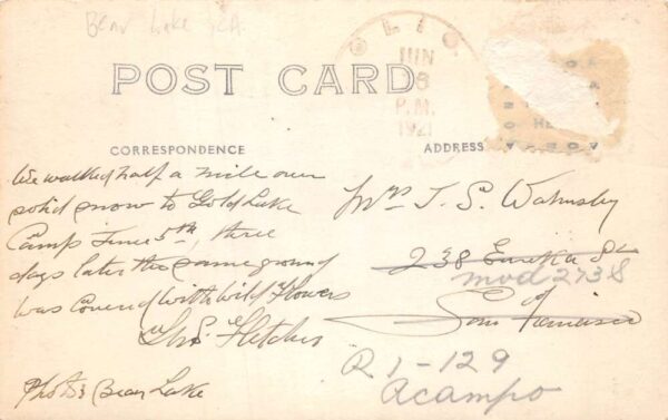 Bear Lake California Scenic View Clio Postal Used Real Photo Postcard AA85513 - Image 2
