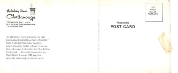 Chattanooga Tennessee Holiday Inn Multiview Extra Wide Vintage Postcard AA85534 - Image 2