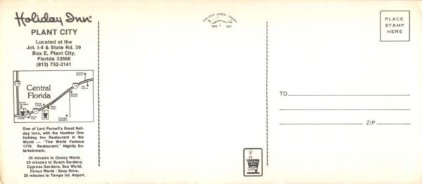 Plant City Florida Holiday Inn Multiview Extra Wide Vintage Postcard AA85535 - Image 2