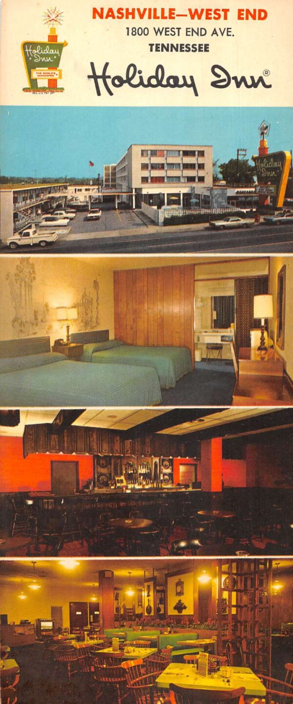 Nashville Tennessee Holiday Inn Multiview Extra Wide Vintage Postcard AA85542