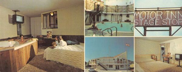 Copperas Cove Texas Stage Stop Motor Inn Extra Wide Vintage Postcard AA85548