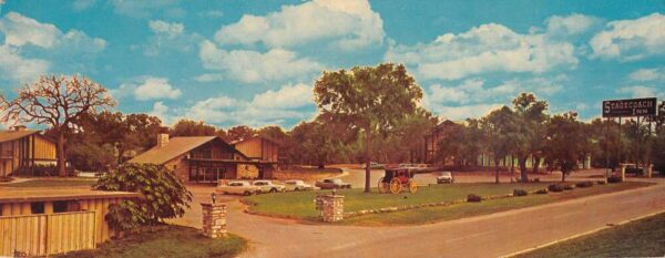 Salado Texas The Stagecoach Inn Extra Wide Vintage Postcard AA85551