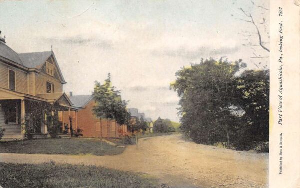 Aquashicola Pennsylvania Partial Town View, Looking E., Vintage Postcard U19564