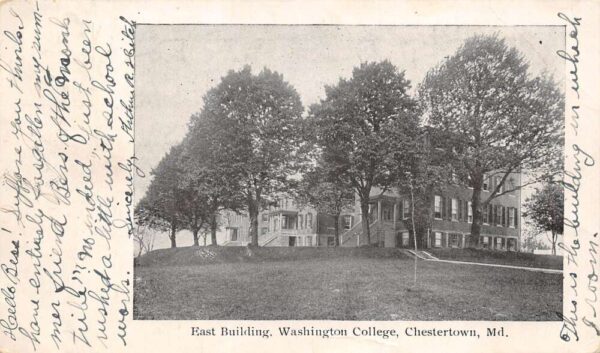Chestertown Maryland East Bldg., Washington College, Undivided Back, PC U19567