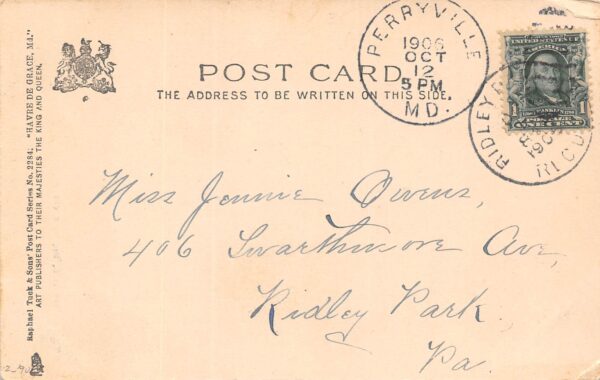 Havre De Grace Maryland Methodist Episcopal Church, Tuck Published, PC U19583 - Image 2