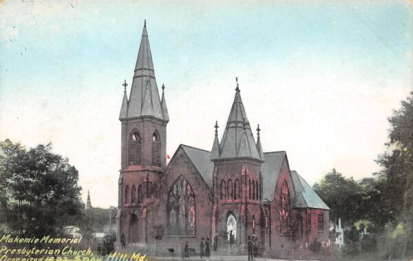 Snow Hill Maryland Makemie Memorial Presbyterian Church, Vintage PC U19585