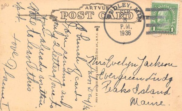 Sudley Maryland Sleeping Cabins, Kamp Kahlert, Vintage Postcard U19603 - Image 2