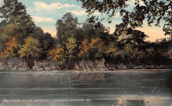 Frederick Junction Maryland Bells Rock On The Monocacy River, Vintage PC U19604