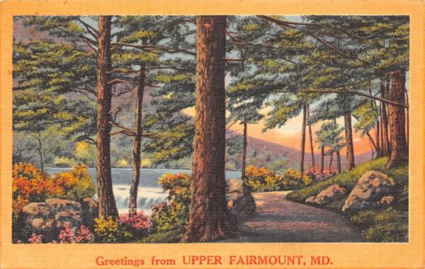 Upper Fairmount Maryland Greetings From upper Fairmount, Vintage PC U19625