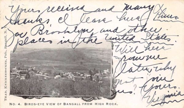 Bagnall New York Bird's Eye View From High Rock, Undivided Back, PC U19815