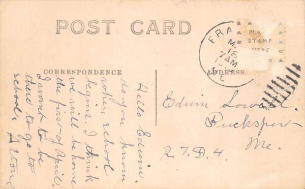 Mount Waldo Maine Stone Sheds Quarry Real Photo Vintage Postcard AA85752 - Image 2
