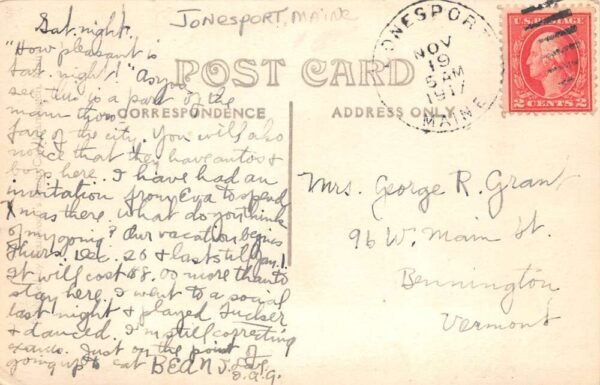 Sebago Lake Maine Post Office Street Scene Real Photo Postcard AA85764 - Image 2