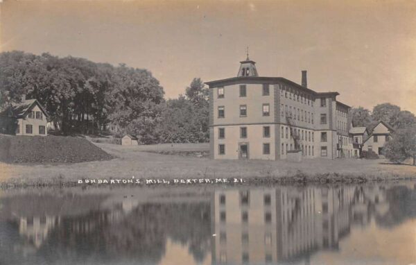 Dexter Maine Dunbarton's Mill Real Photo Vintage Postcard AA85779