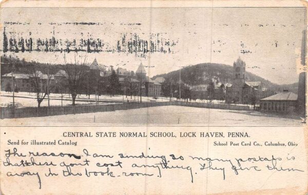 Lock Haven Pennsylvania Central State Normal School Vintage Postcard AA106416