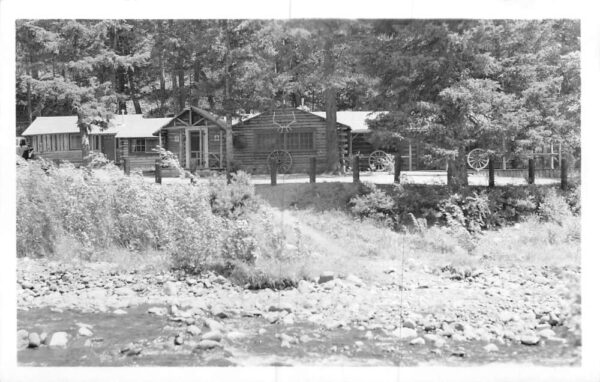 Cody Wyoming Absaroka Lodge Real Photo Vintage Postcard AA106422