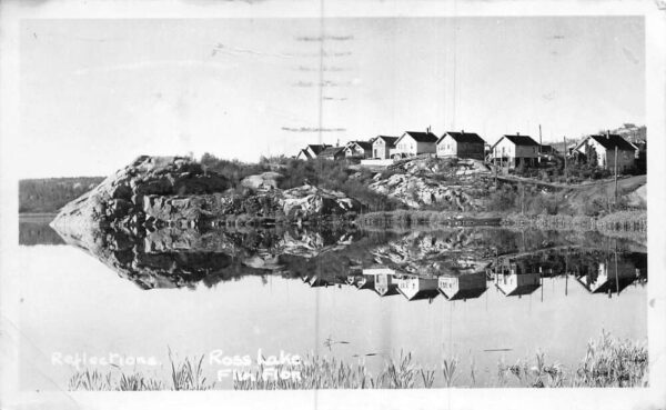 Flin Flon Manitoba Canada Ross Lake Real Photo Vintage Postcard AA106431