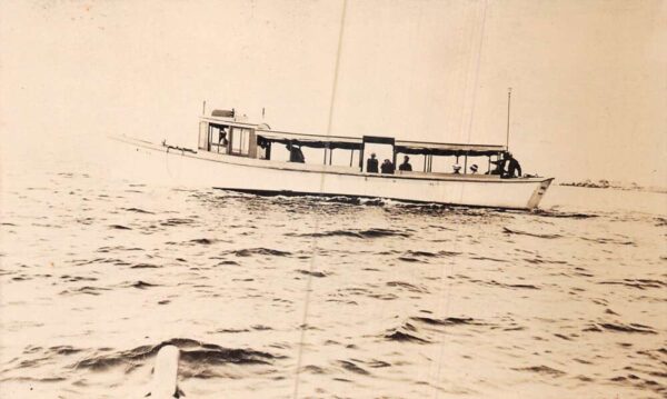 Crawfordsville Indiana Motorboat Real Photo Vintage Postcard AA106435
