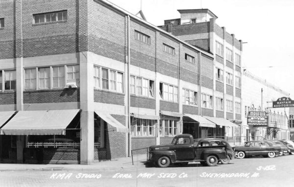 Shenandoah Iowa KMA Radio Studio Real Photo Vintage Postcard AA106440