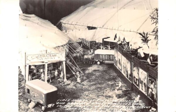 American Circus Museum Ringling Bros Miniature Real Photo Postcard AA106443