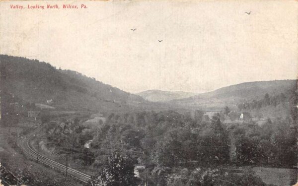 Wilcox Pennsylvania Valley Looking North Vintage Postcard AA106455