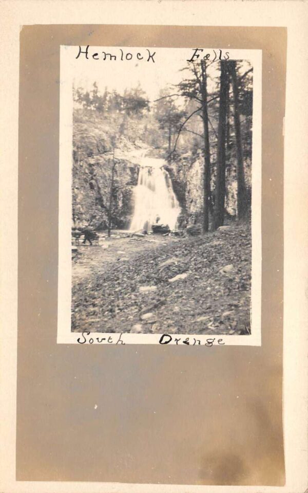 Orange Massachusetts Hemlock Falls Scenic View Real Photo Postcard AA106462