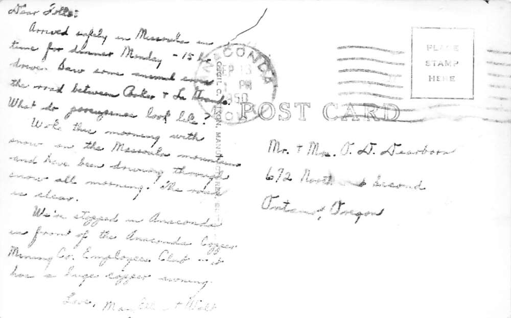 Anaconda Montana Washoe Park Duck Pond Real Photo Postcard AA106648 - Image 2