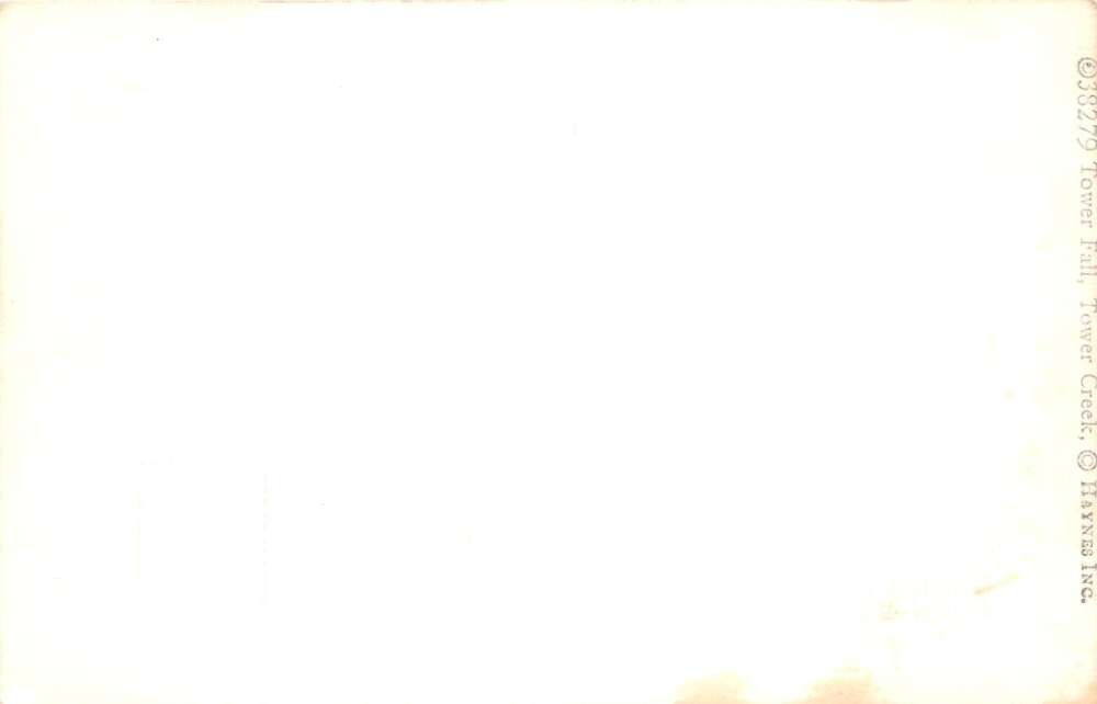 Yellowstone National Park Tower Fall Haynes Real Photo Postcard AA106659 - Image 2