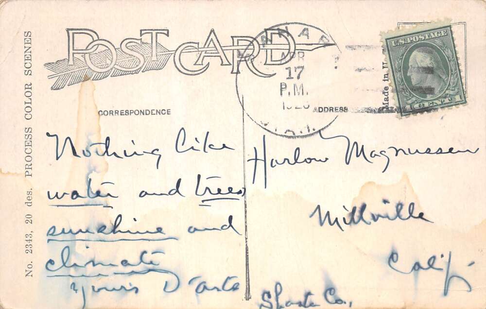 Sahara Utah Scenic View Greetings Vintage Postcard AA106667 - Image 2