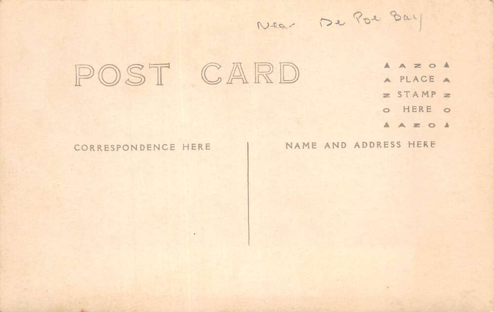 Depoe Bay Oregon Boat Dock along Cliffs Real Photo Vintage Postcard AA106777 - Image 2