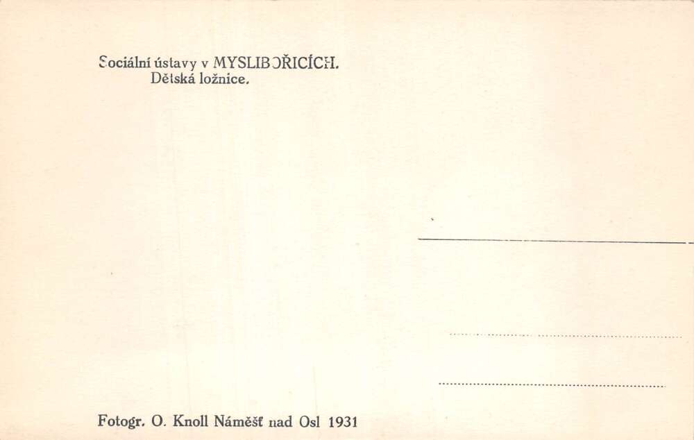 Mysliborice Czechoslovakia Social Center Childrens Bedroom RPPC AA106785 - Image 2