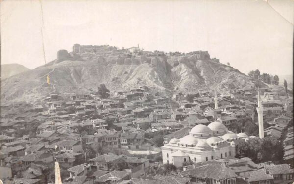 Kutaya Kutahya Turkey Birds Eye View Real Photo Vintage Postcard AA106826