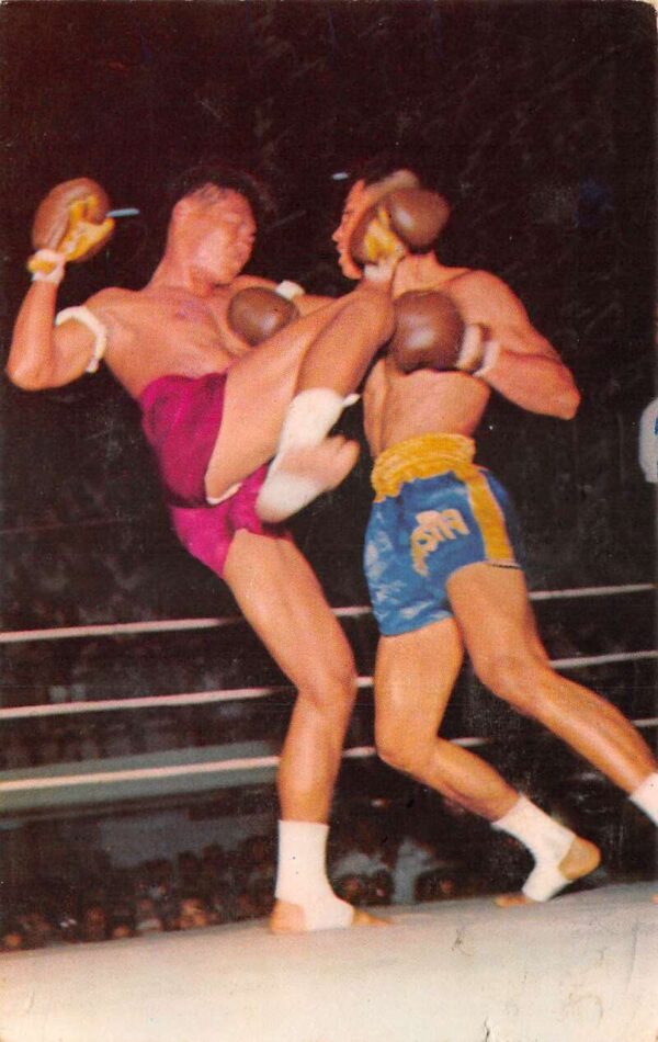 Bangkok Thailand Tai Boxing Sports Postal Used Postcard AA106827