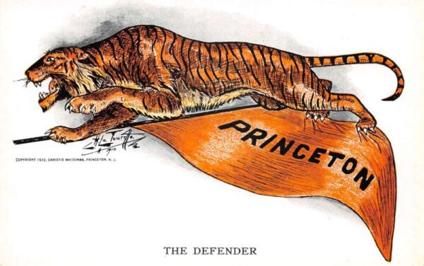Princeton University Tiger Sports Greetings Artist Signed Postcard AA106835