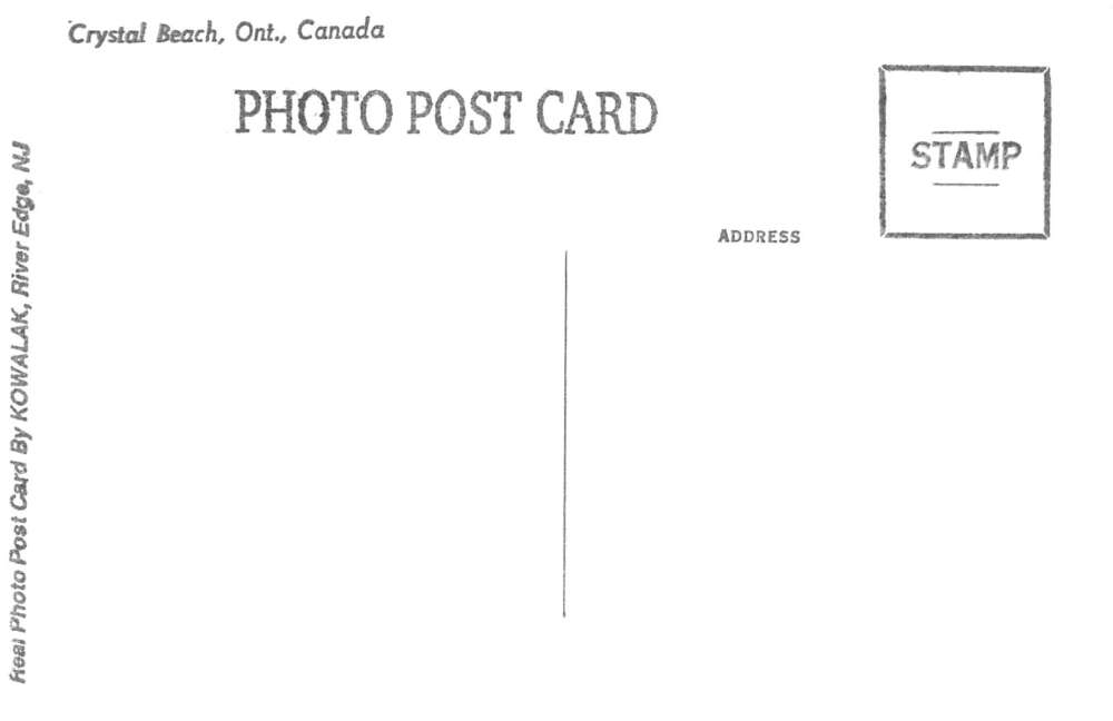 Crystal Beach Ontario Canada Family at Amusement Park Real Photo PC AA107057 - Image 2