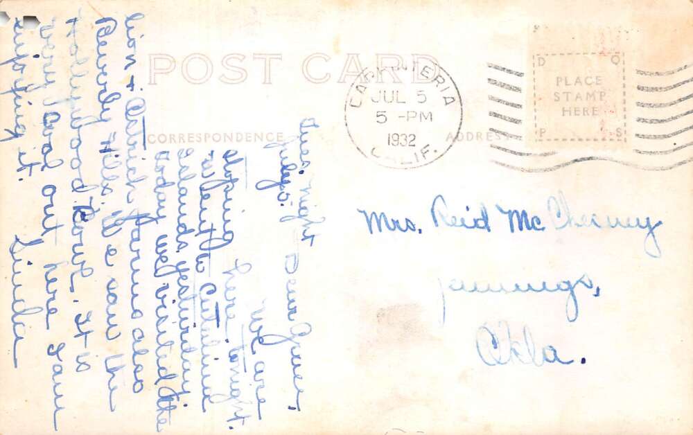 Carpinteria California Ocean and Beach Scenic View Real Photo Postcard AA107092 - Image 2