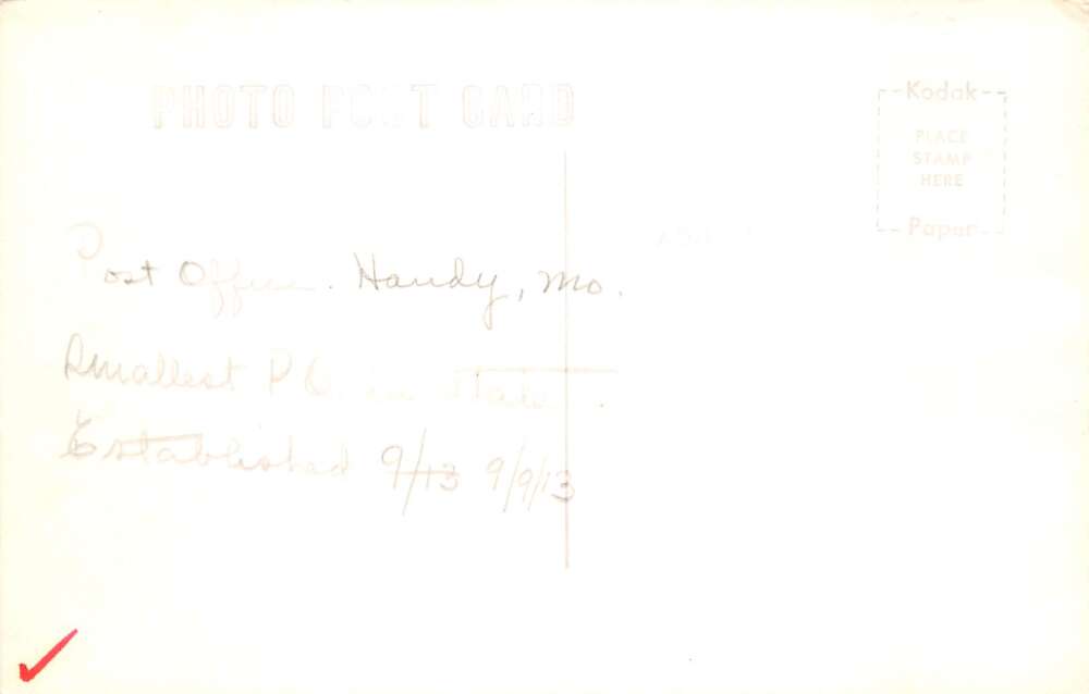 Handy Missouri Post Office Real Photo Vintage Postcard AA107148 - Image 2
