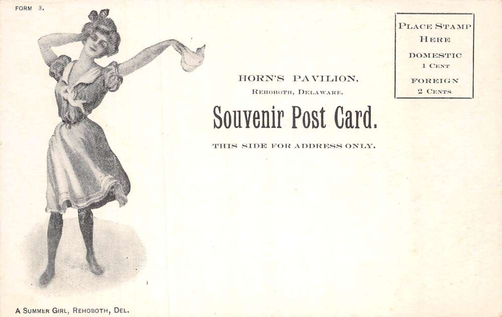 Rehoboth Delaware Moonlight Beach Scenic View Vintage Postcard AA73736 - Image 2