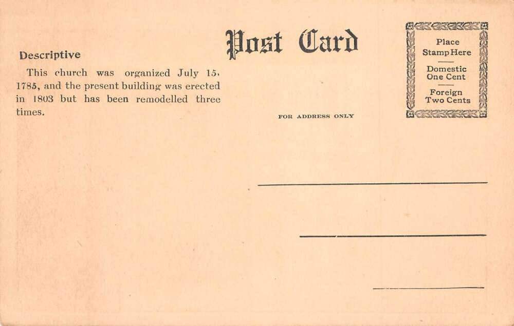 Cornwall Vermont Congregational Church and Soldiers Monument Postcard AA73789 - Image 2