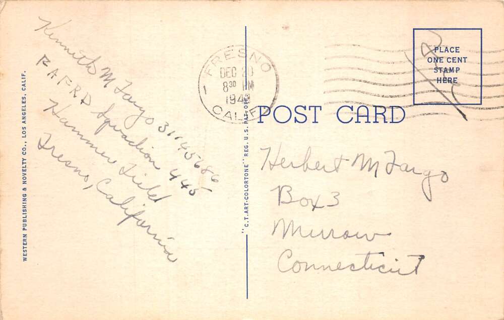 Hammer Field California Greetings Large Letter Linen Postcard AA73799 - Image 2