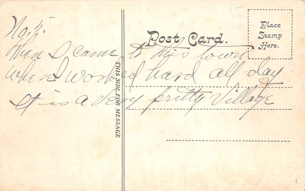 Canaseraga New York Birds Eye View Vintage Postcard AA73822 - Image 2