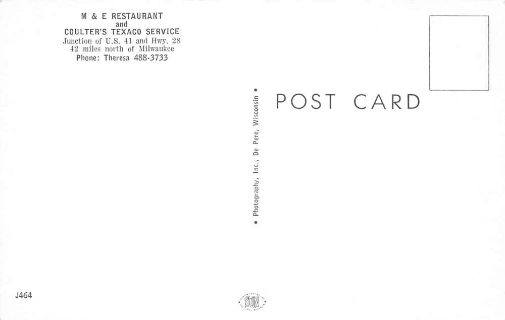 Theresa Wisconsin Coulter's Texaco Service Station and Restaurant PC AA74142 - Image 2
