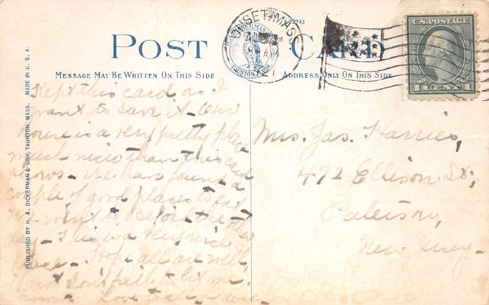 Onset Massachusetts Highway Bridge Street Scene Vintage Postcard AA74144 - Image 2