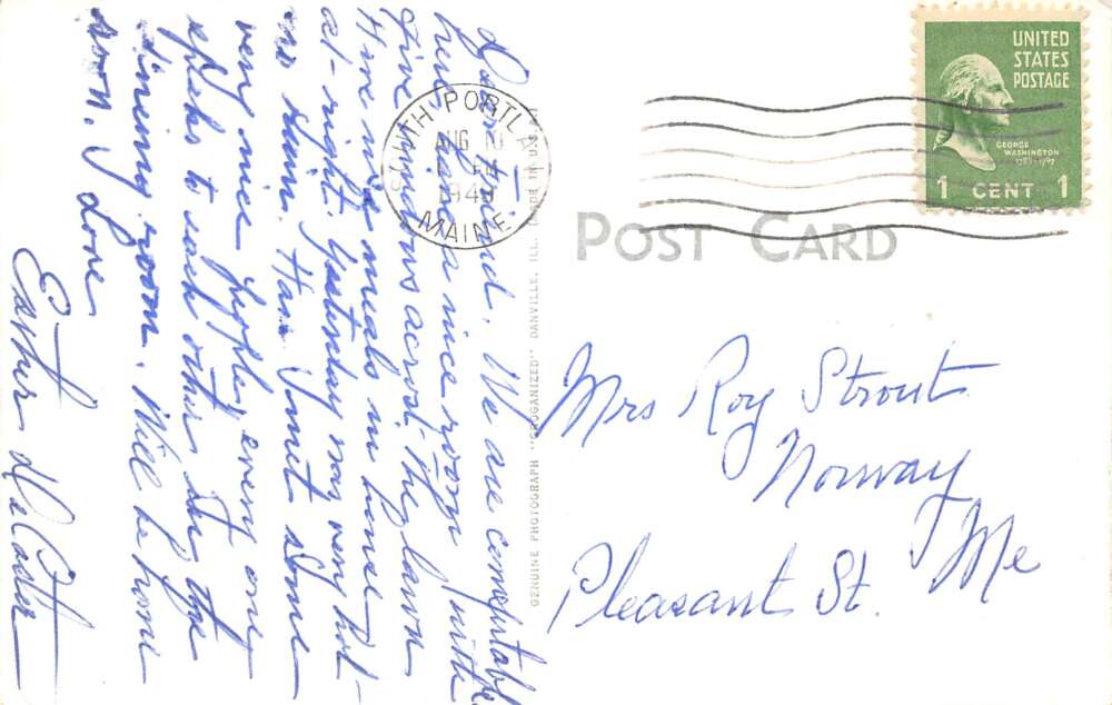 Cape Elizabeth Maine Crescent Beach Inn Real Photo Vintage Postcard AA74146 - Image 2