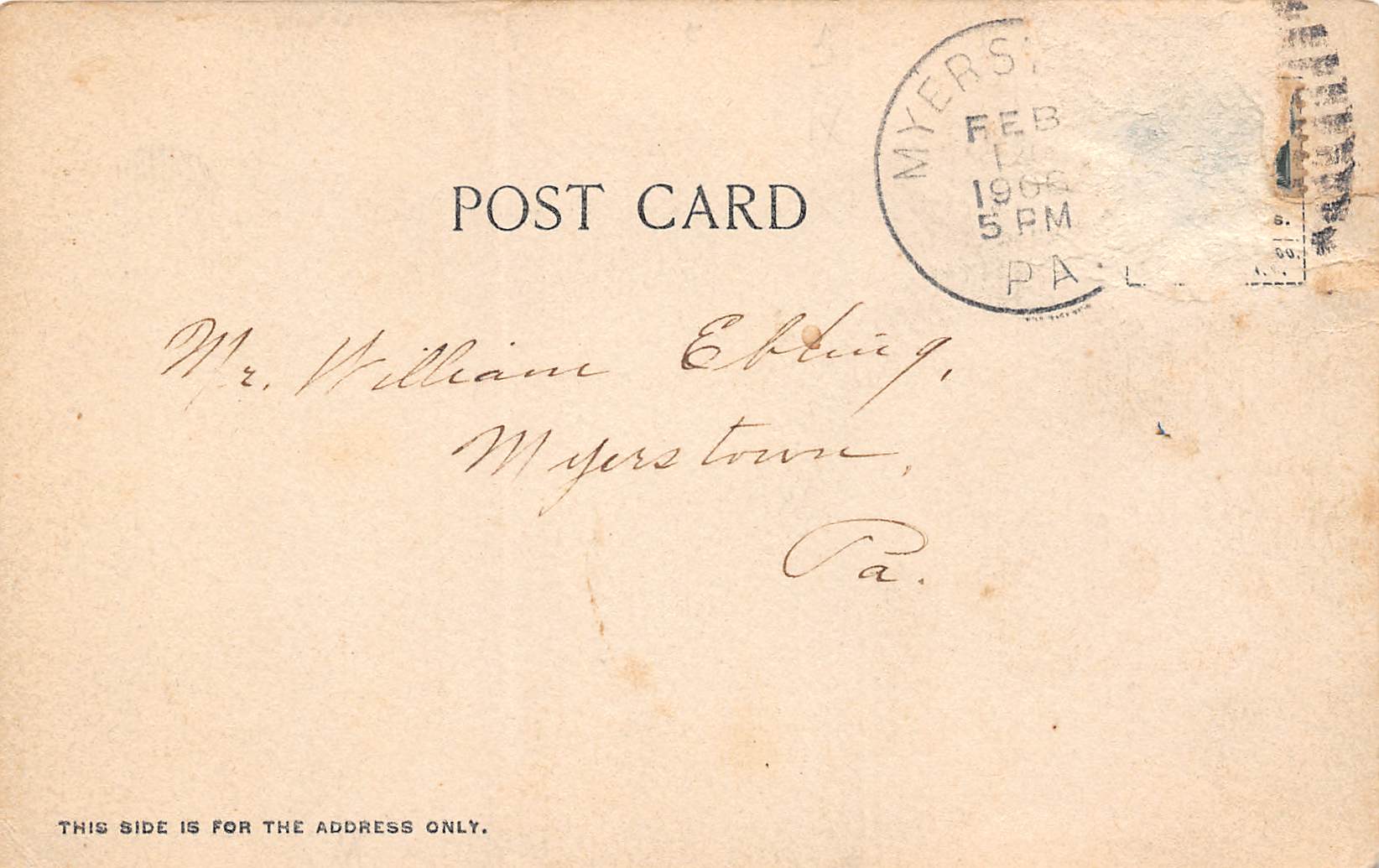 Myerstown Pennsylvania Main St. Looking E. From College St., Undivided, PC U12931 - Image 2